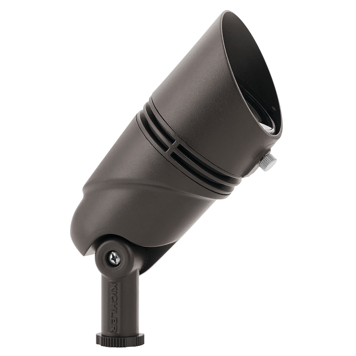12V with Variable Lumen Output ( VLO ) that allows you to easily switch between three lumen outputs (400, 600, 835 lumens) without mechanically adjusting the settings on the fixture. The adjustable lumen large accent 60 degree wide flood, 3000K spot light in textured architectural bronze (AZT) is an integrated, fully sealed LED fixture that features 6,000 volt surge protection. Featuring custom optics that assures no halos or scallops to deliver superb center-to-edge uniformity for clean, clear light.