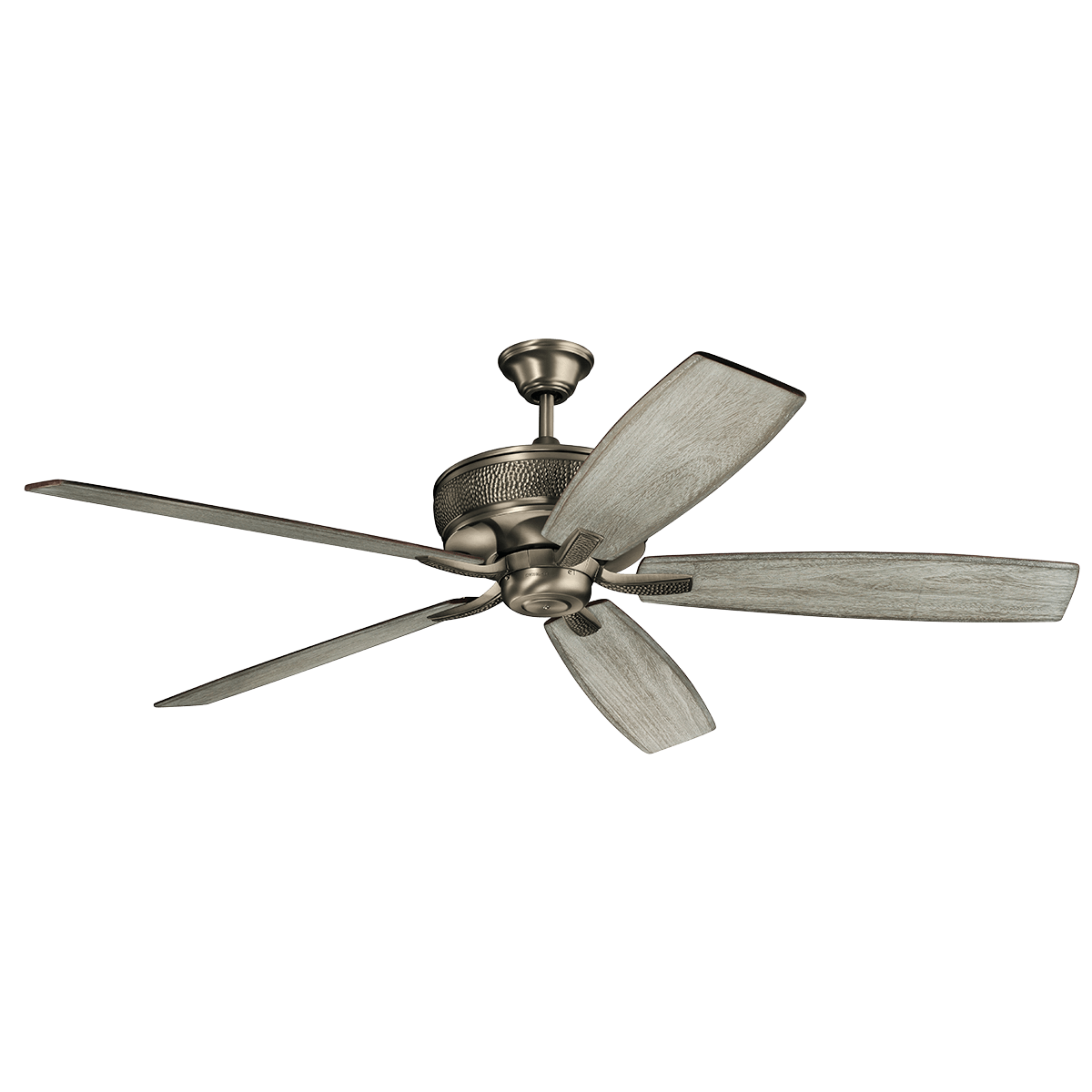 Featuring clean lines, textured accents, and a beautiful Brushed Antique Pewter finish, this 5 blade 70 inch Monarchâ„¢ ceiling fan will effortlessly complement the existing dÃƒÂ(c)cor in your home.