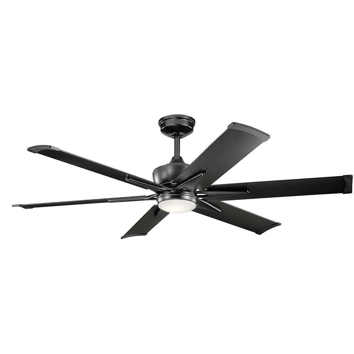 60 Inch Szeplo II LED Fan in SBK,in.Inspired by industrial machinery, This 60 Inch Szeplo ceiling fan in Satin Black lets you be the designer. Select the fan body and then choose blades - including weather-resistant models - for a look that matches your personal taste.