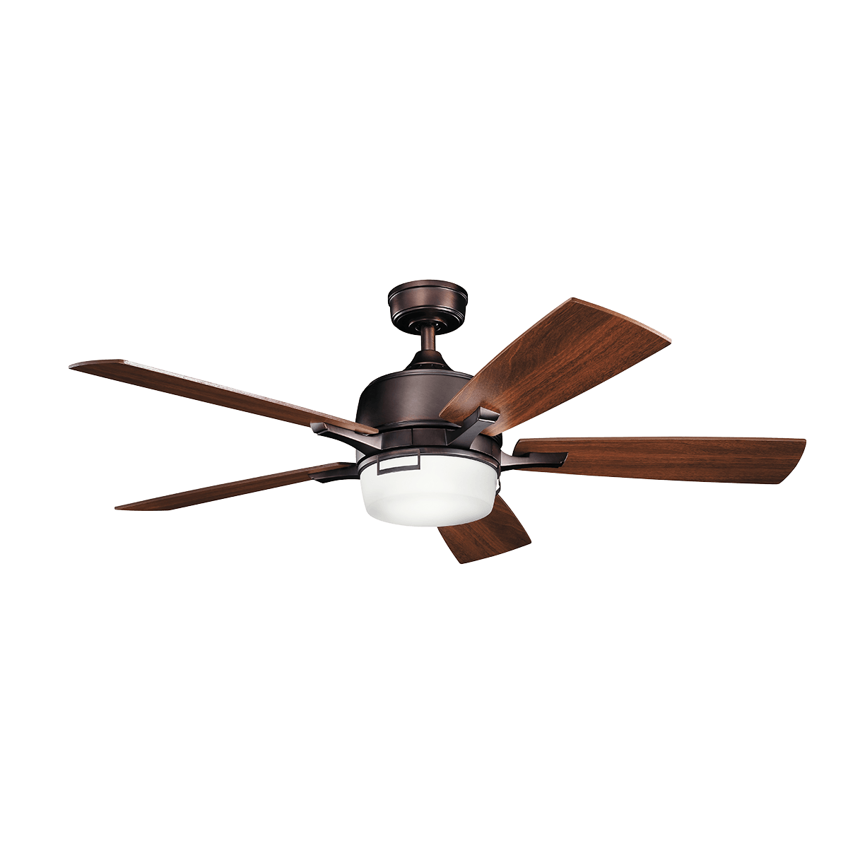Constructed from steel, this 5 blade 52 inch Leeds(TM) LED ceiling fan pairs traditional form with updated detailing to create a unique composition. Showcased with an Oil Brushed Bronze finish this design will deliver an elegant touch to any space.