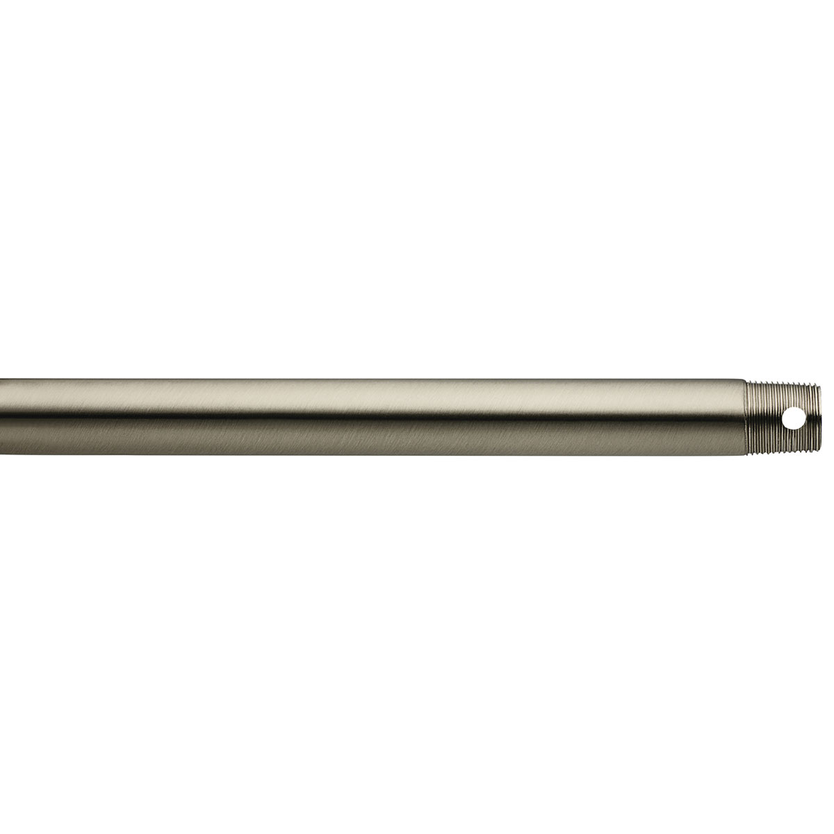 12 inch Extension Downrod 1 inch (O.D.) in Brushed Stainless Steel