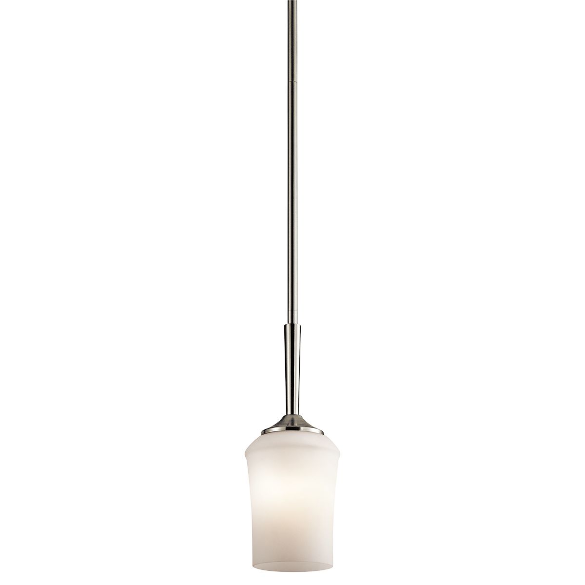 Product image for Kichler 43668NI Aubrey™ 4.75" 1 Light Mini Pendant Brushed Nickel