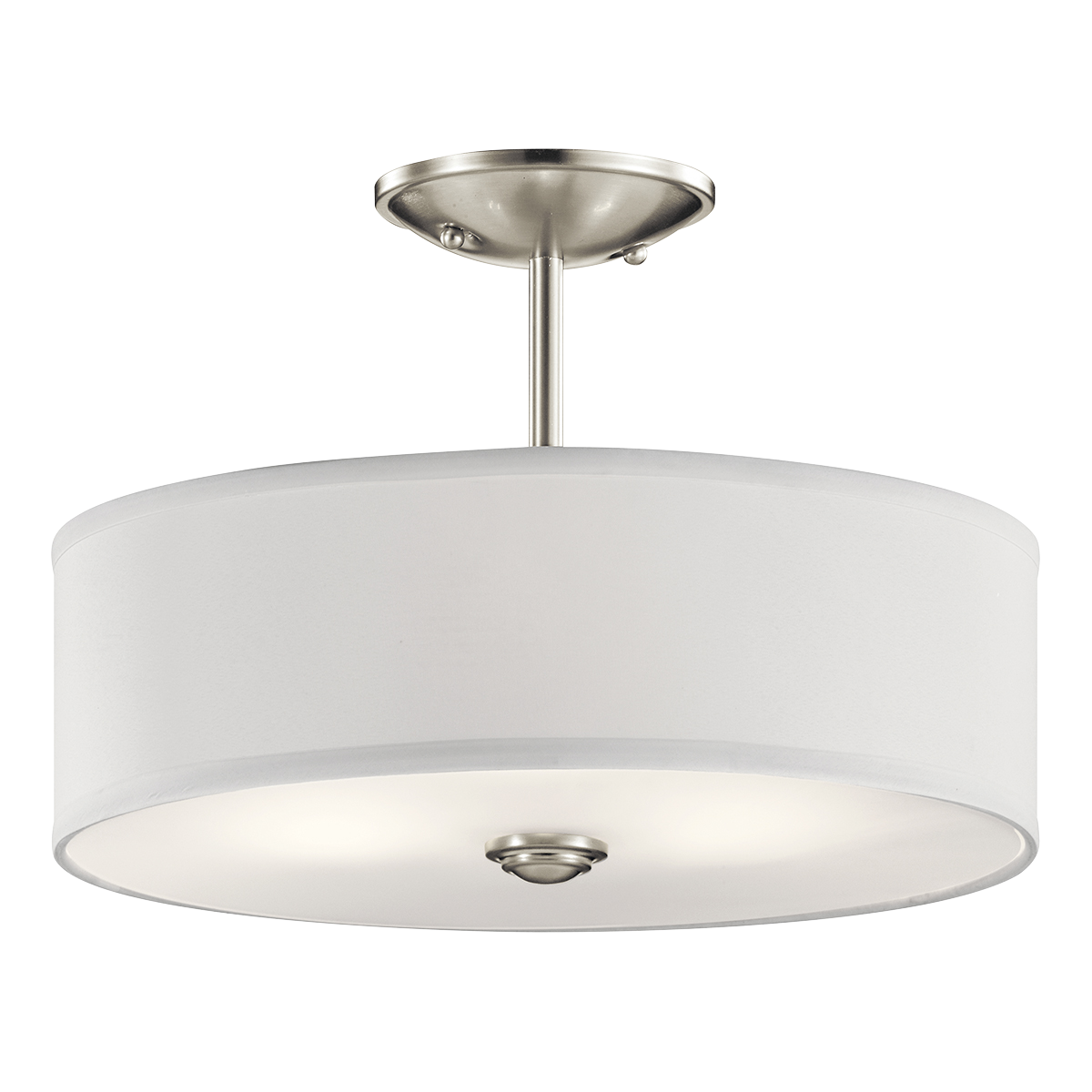 Product image for Kichler 43675NI Shailene™ 3 Light Semi Flush Brushed Nickel
