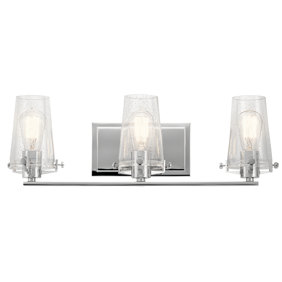 This Alton 3 light bath light in Chrome combines industrial-era detailing and soft modern style. While it's in.nuts & boltin. hardware accents create a look that works in both traditional or modern baths.