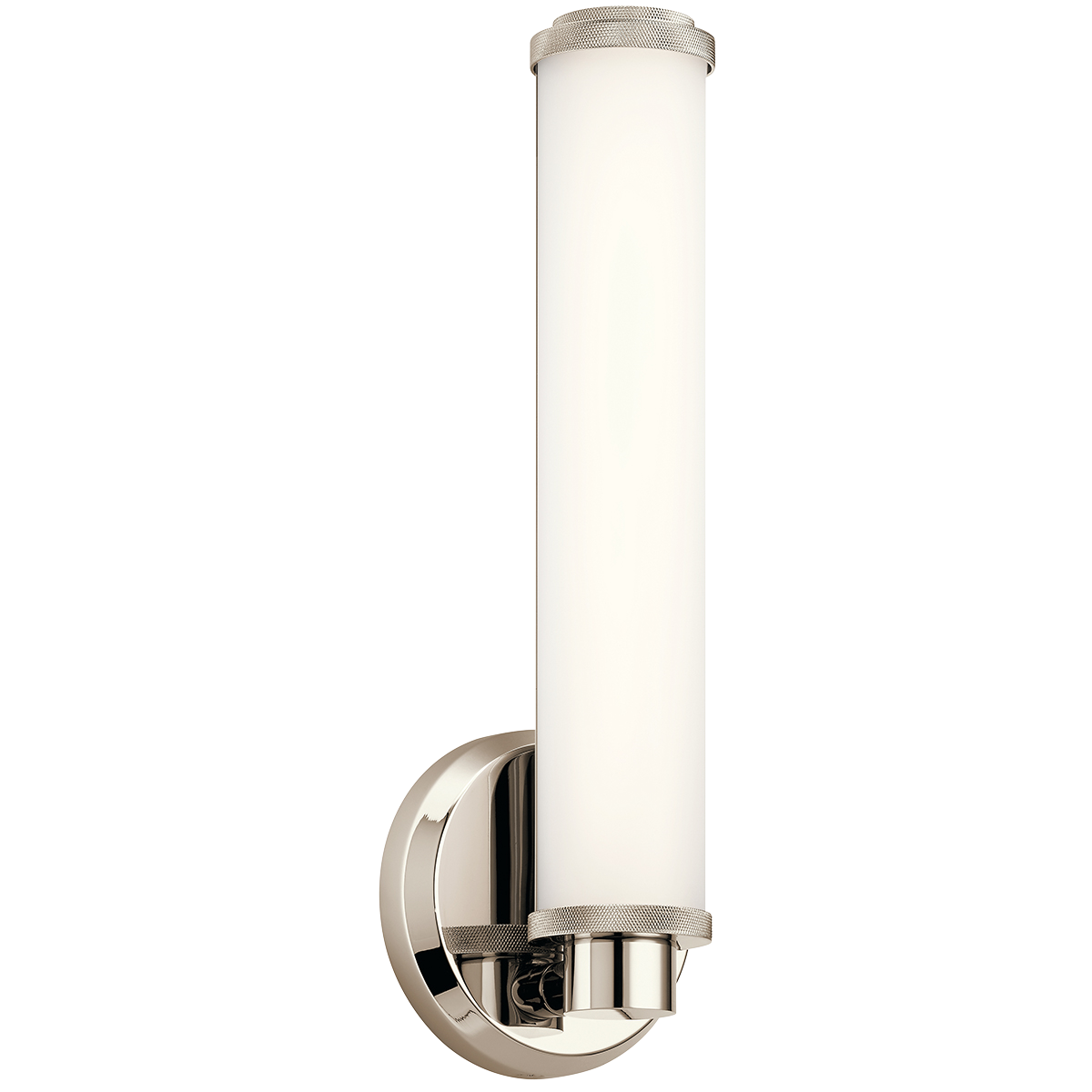 Product image for Kichler 45686PNLED Indeco™ 1 Light LED Wall Sconce Polished Nickel