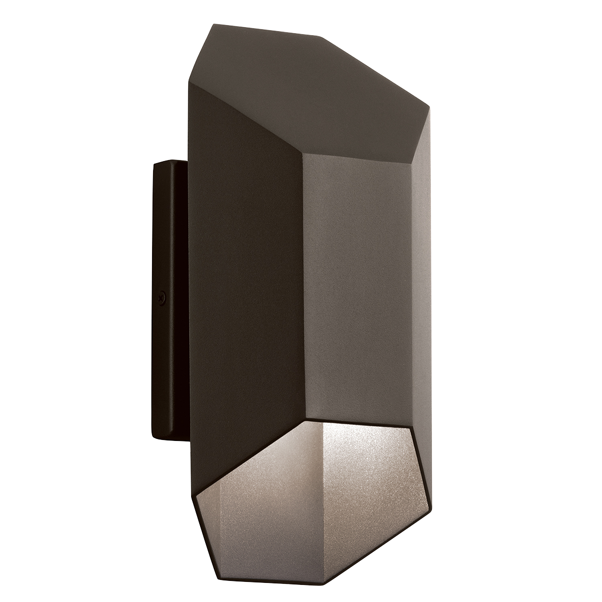 Product image for Kichler 49607AZTLED Estella 12" LED Wall Light Textured Architectural Bronze