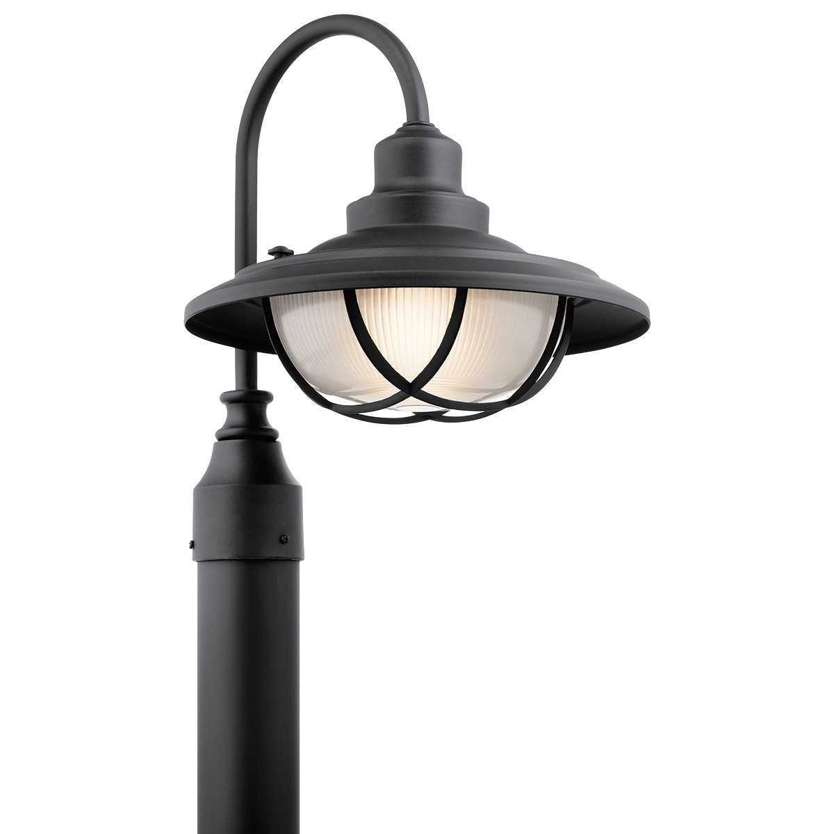 Product image for Kichler 49694BKT Harvest Ridge™ 1 Light Post Light Textured Black
