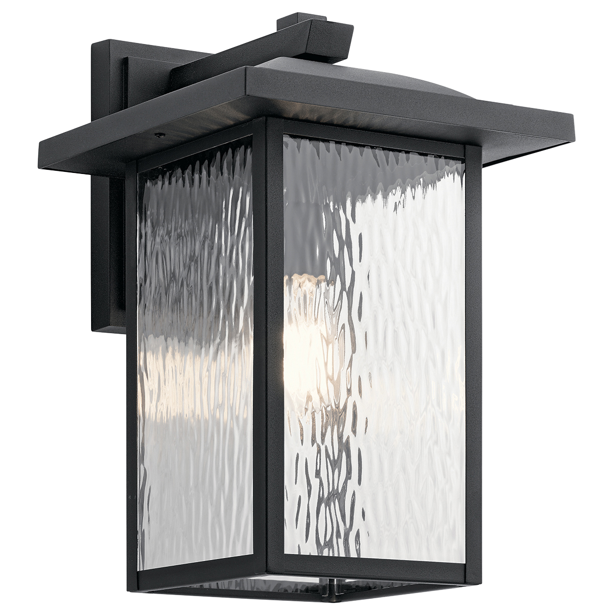 Product image for Kichler 49926BKT Capanna™ 16" 1 Light Wall Light Textured Black