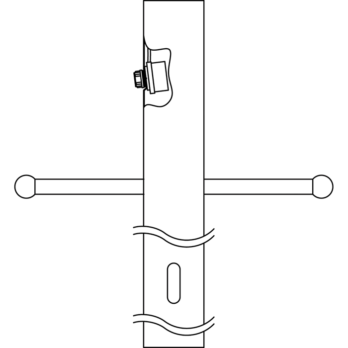 A lighting support necessity, this post features a photo cell and ladder rest as well as a classic Black finish.