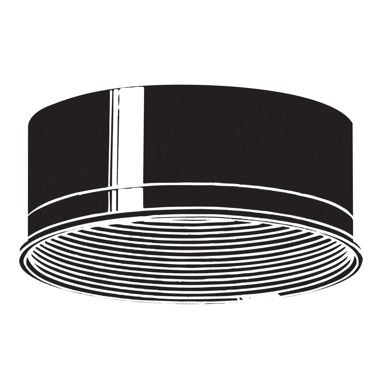 Product image for Kichler 9546BK 6" Accessory Baffle Black Finish
