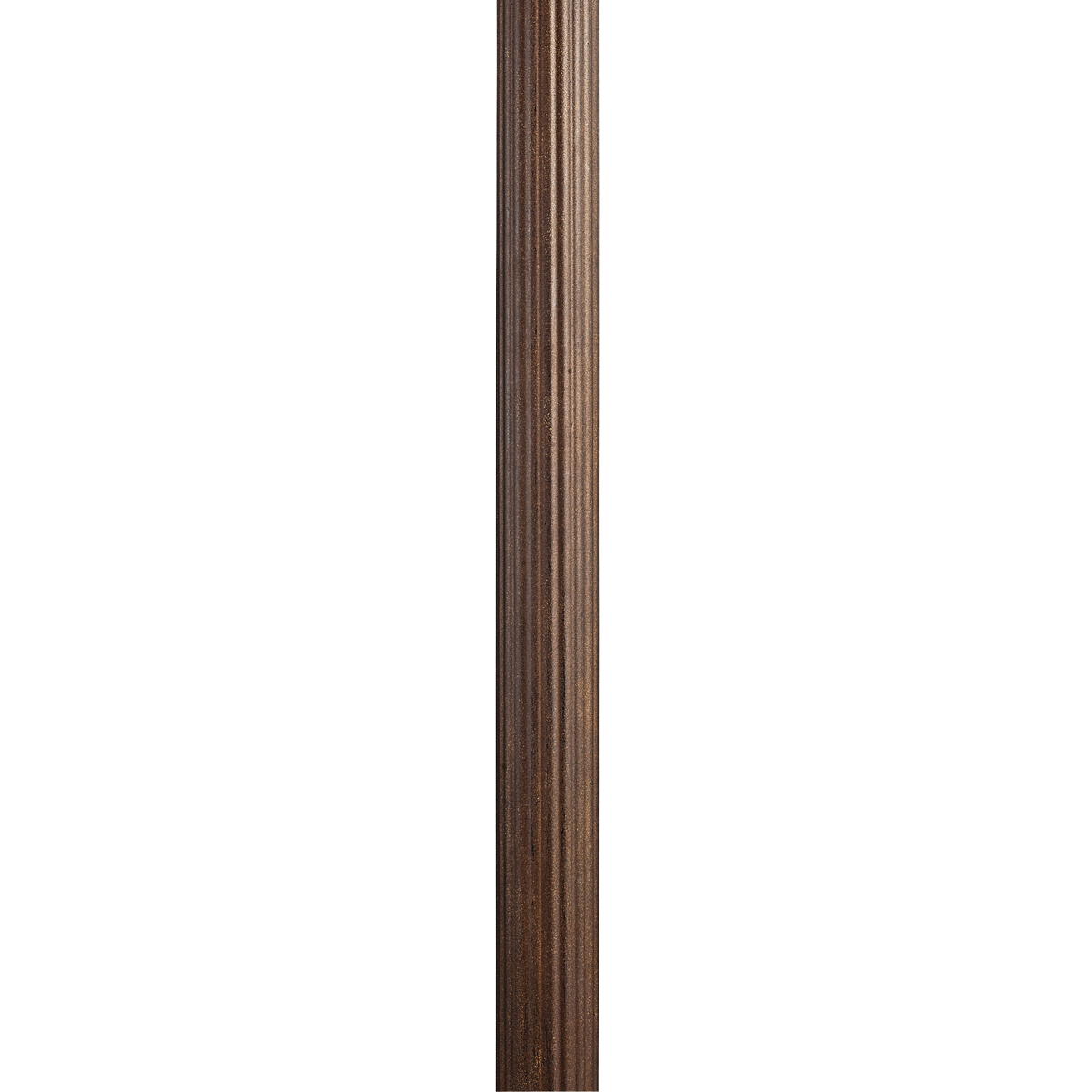 Constructed from aluminum, this versatile Brown Stone finished outdoor fluted post is a lighting support necessity.