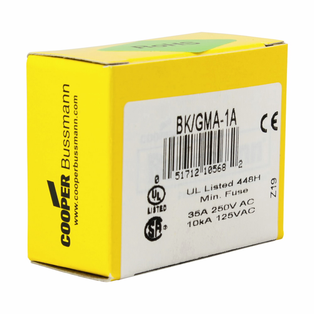 Product image for Bussmann Series BK/GMA-1A Small Dimension Fuse
