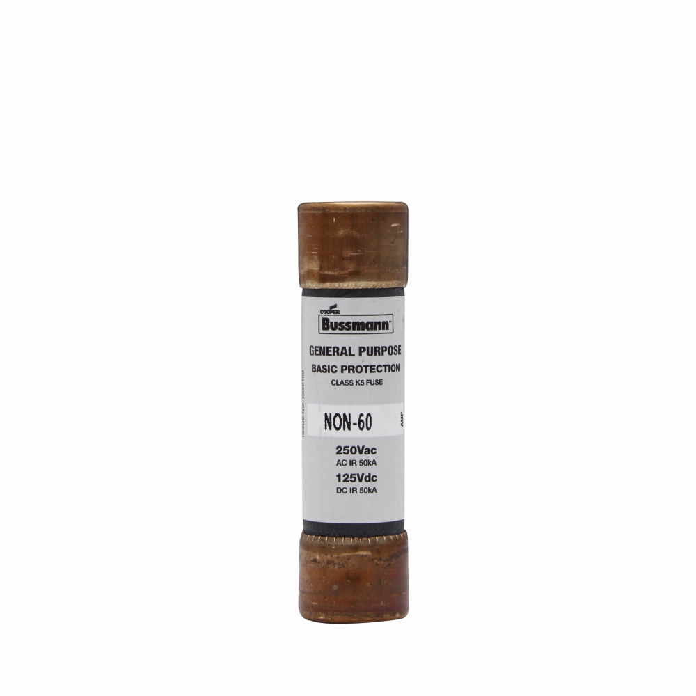Product image for Bussmann NON-50 50amp General Purpose Non-Current-Limiting One-Time Fuse, Class K5/H, 250Vac/125Vdc
