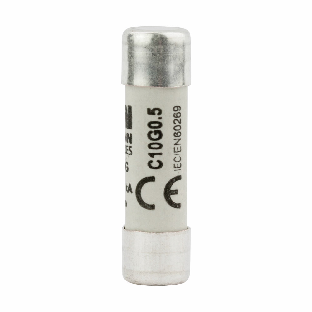 Product image for Bussmann Series C10G0.5 10 x 38 mm 0.5 Amp 500 VAC Class GL/GC Cylindrical Fuse