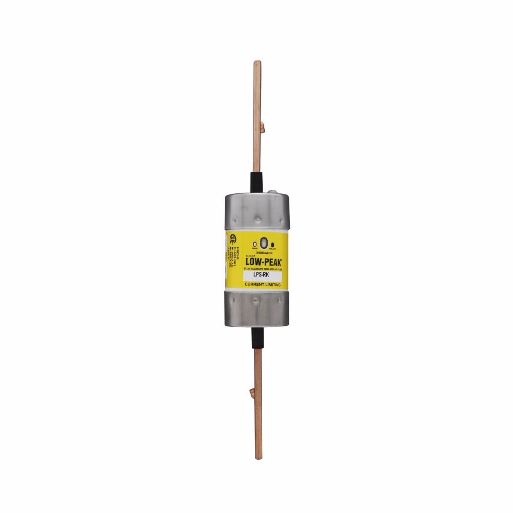Product image for Bussmann Series LPS-RK-200SPI 200 Amp 600 VAC 300 VDC Class RK1 Dual Element Indicating Time Delay Fuse