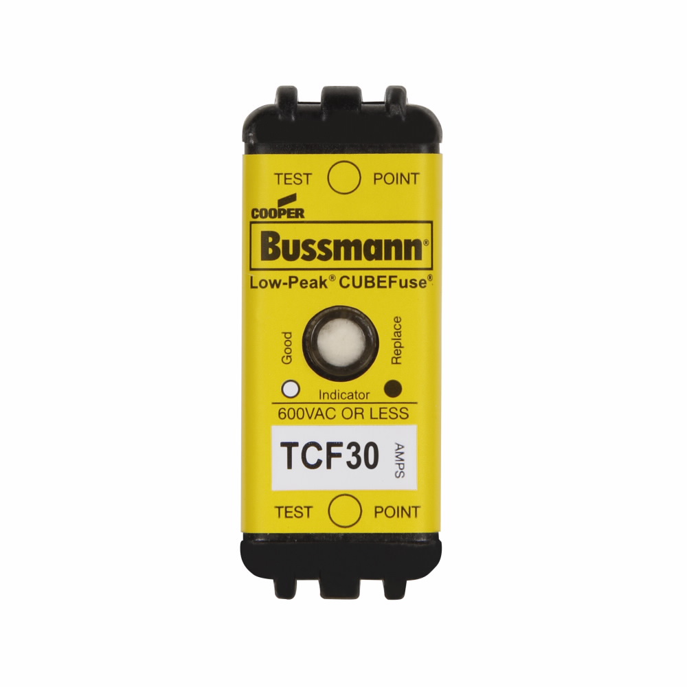 Product image for Bussmann Series TCF30 30 Amp Finger Safe Time Delay Fuse