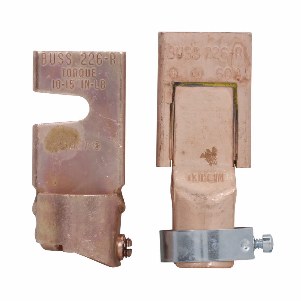 Product image for Bussmann NO.226-R 250V Class R Fuse Reducer (pair), 35-60amp Fuse Range Size, 200amp Equipment/Fuseblock Size