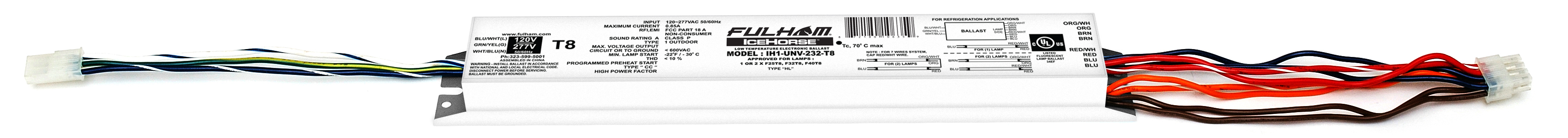 Product image for Fulham Company IH1-UNV-232-T8 Electronic Ballast