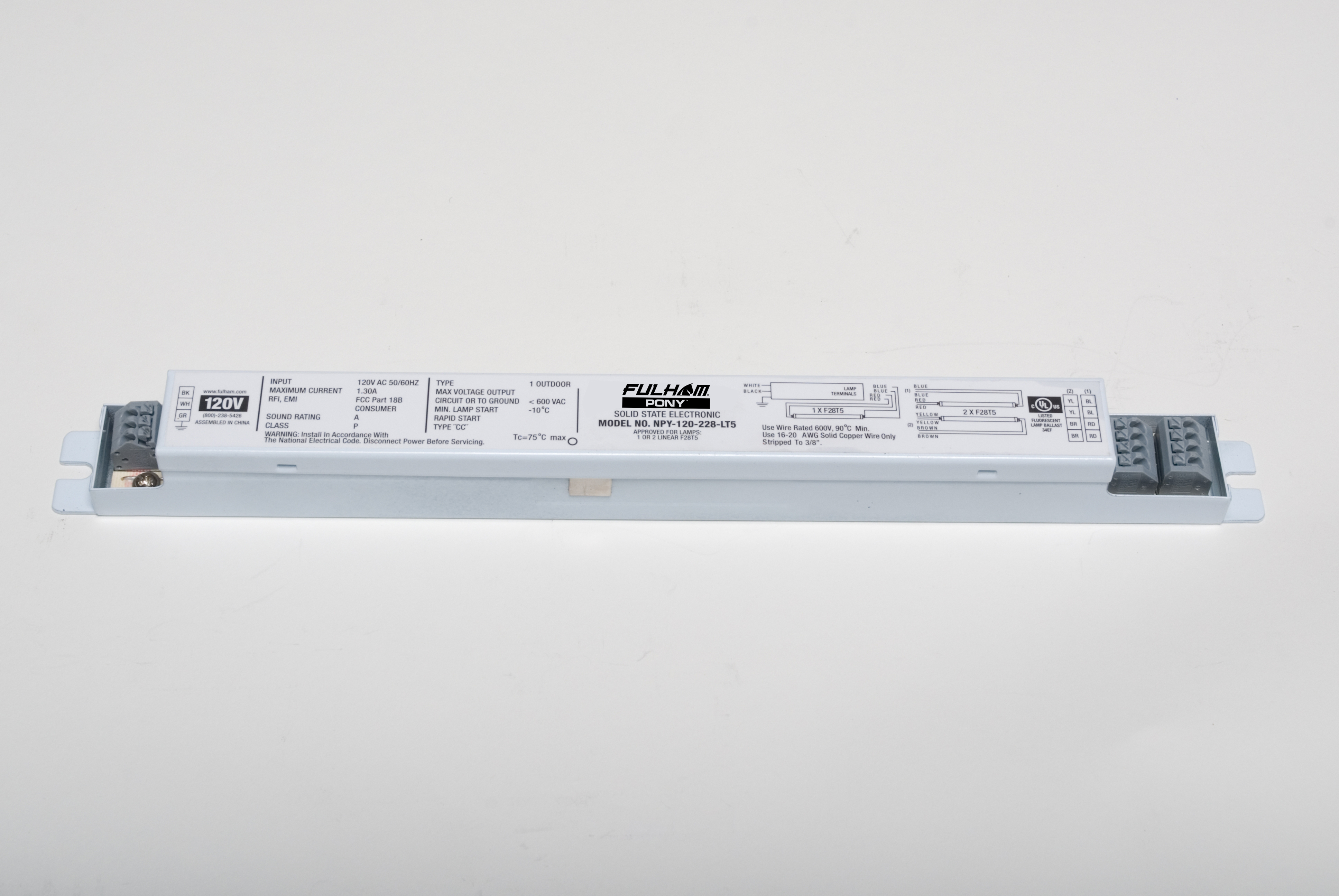 Product image for FUL NPY-120-228-LT5 NPF 120V 2X28W