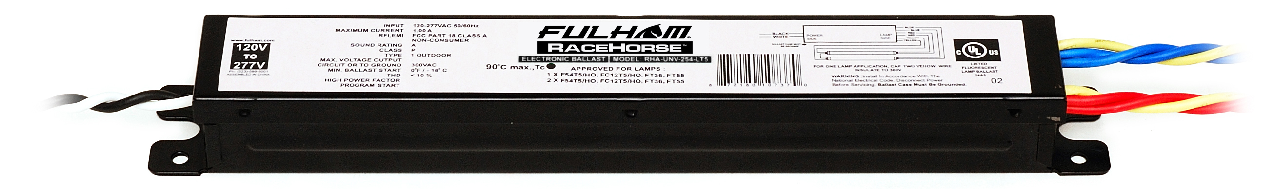 Product image for FUL RHA-UNV-254-LT5 UNV 2 X F54T5HO