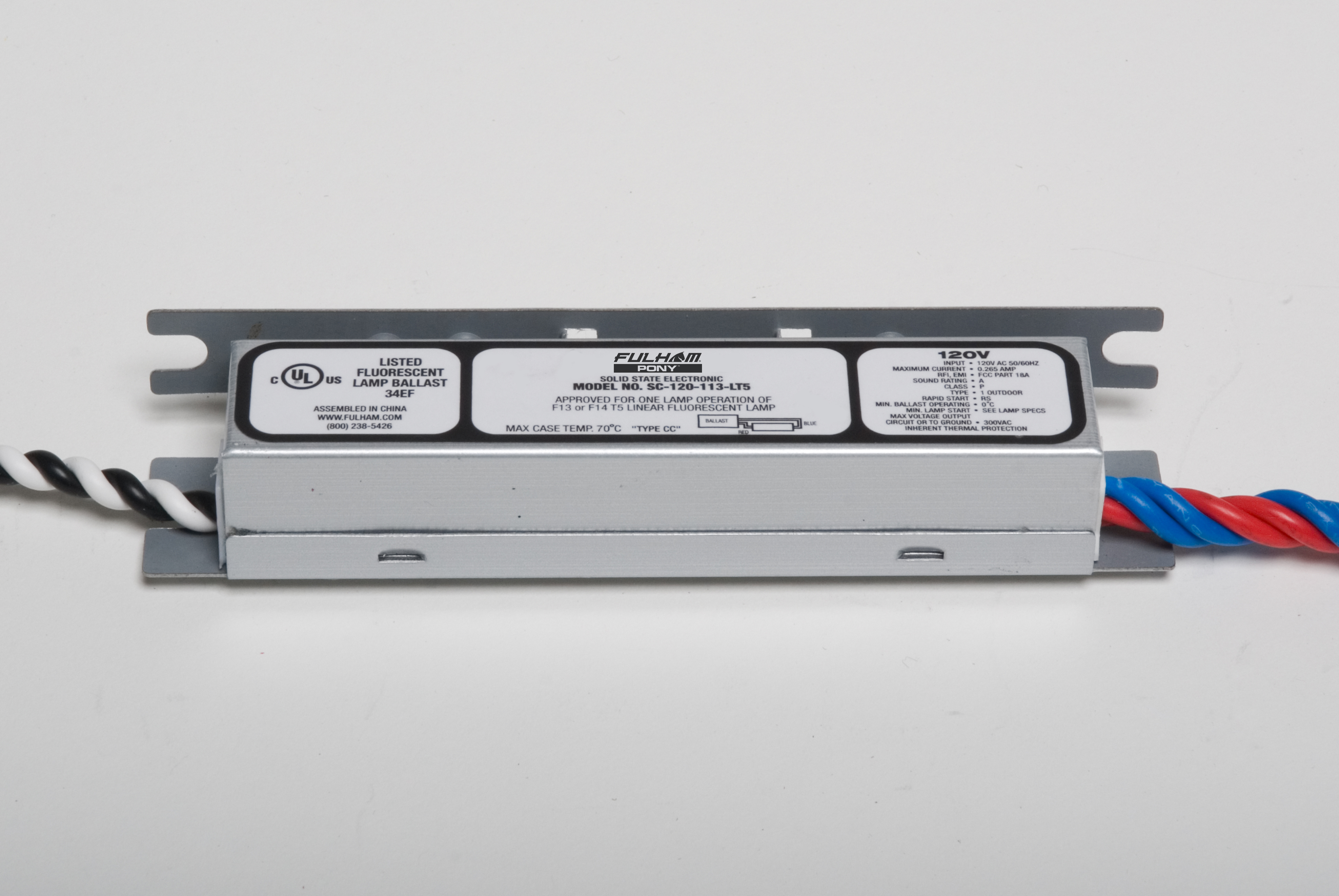 Product image for Fulham Company SC-120-113-LT5 1 x 13 W 120 Volt Ballast