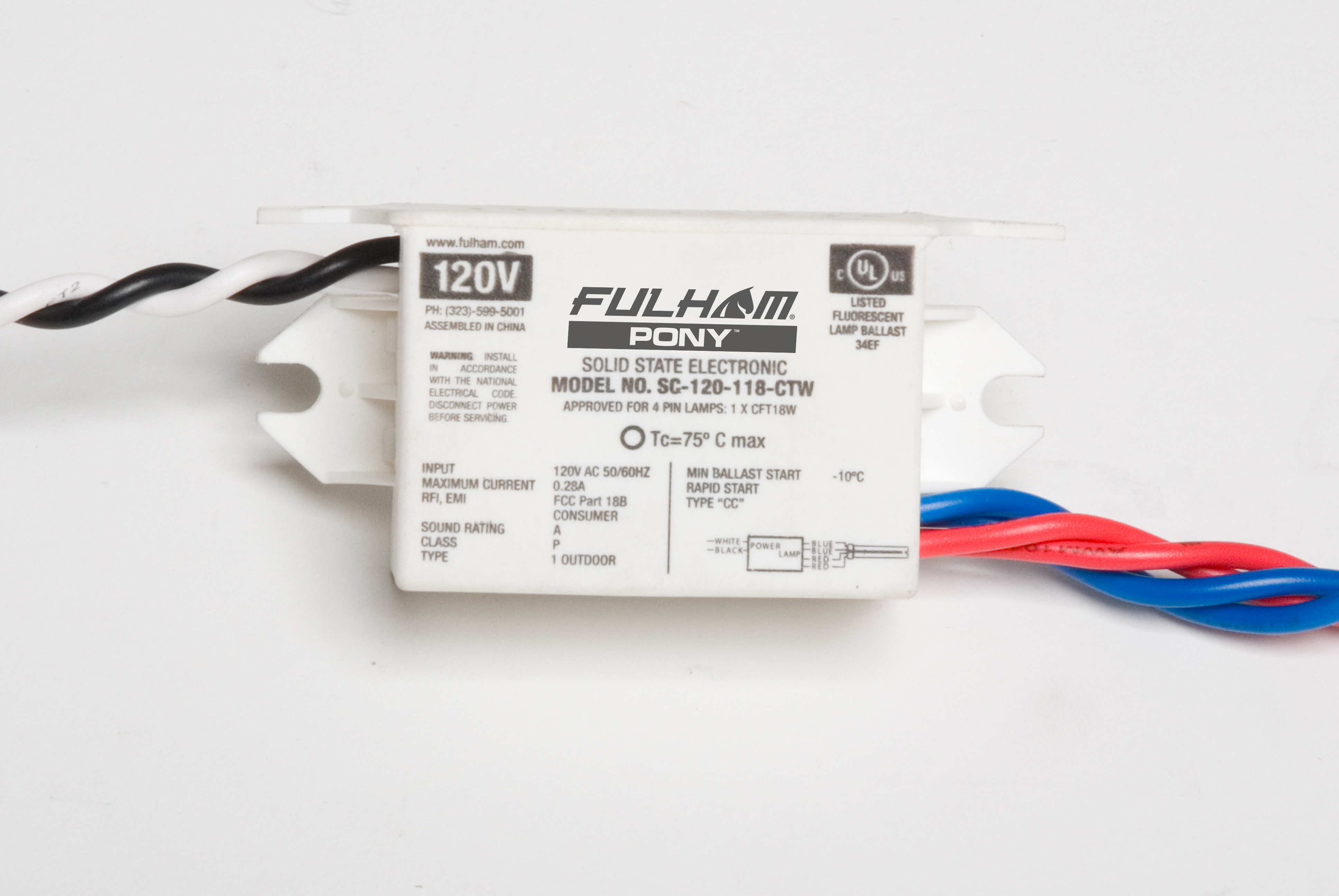 Product image for FUL SC-120-118-CTW SUGAR CUBE 1X18W