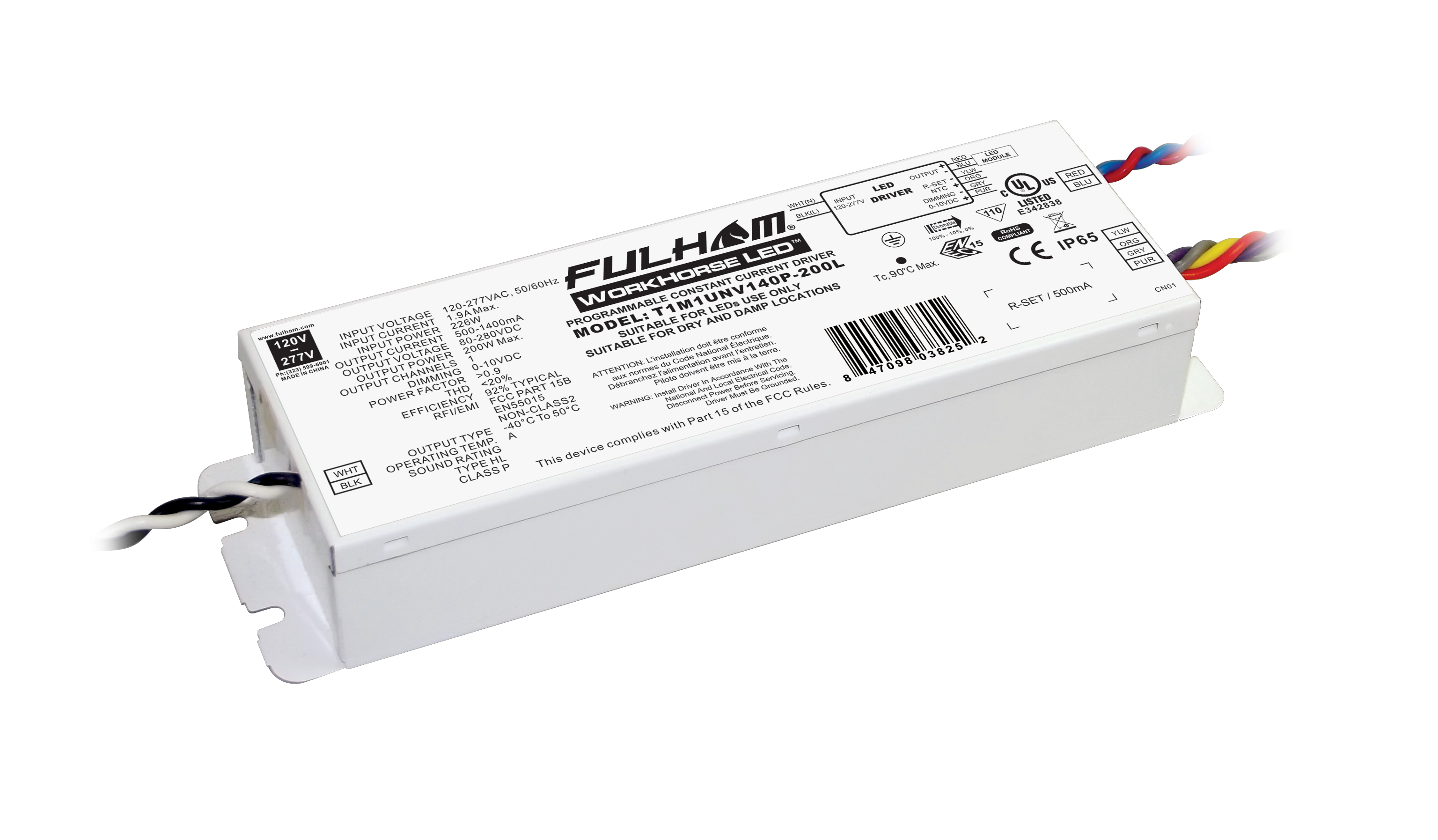 Product image for FUL T1M1UNV140P200L 200W, 0-10V, Ou