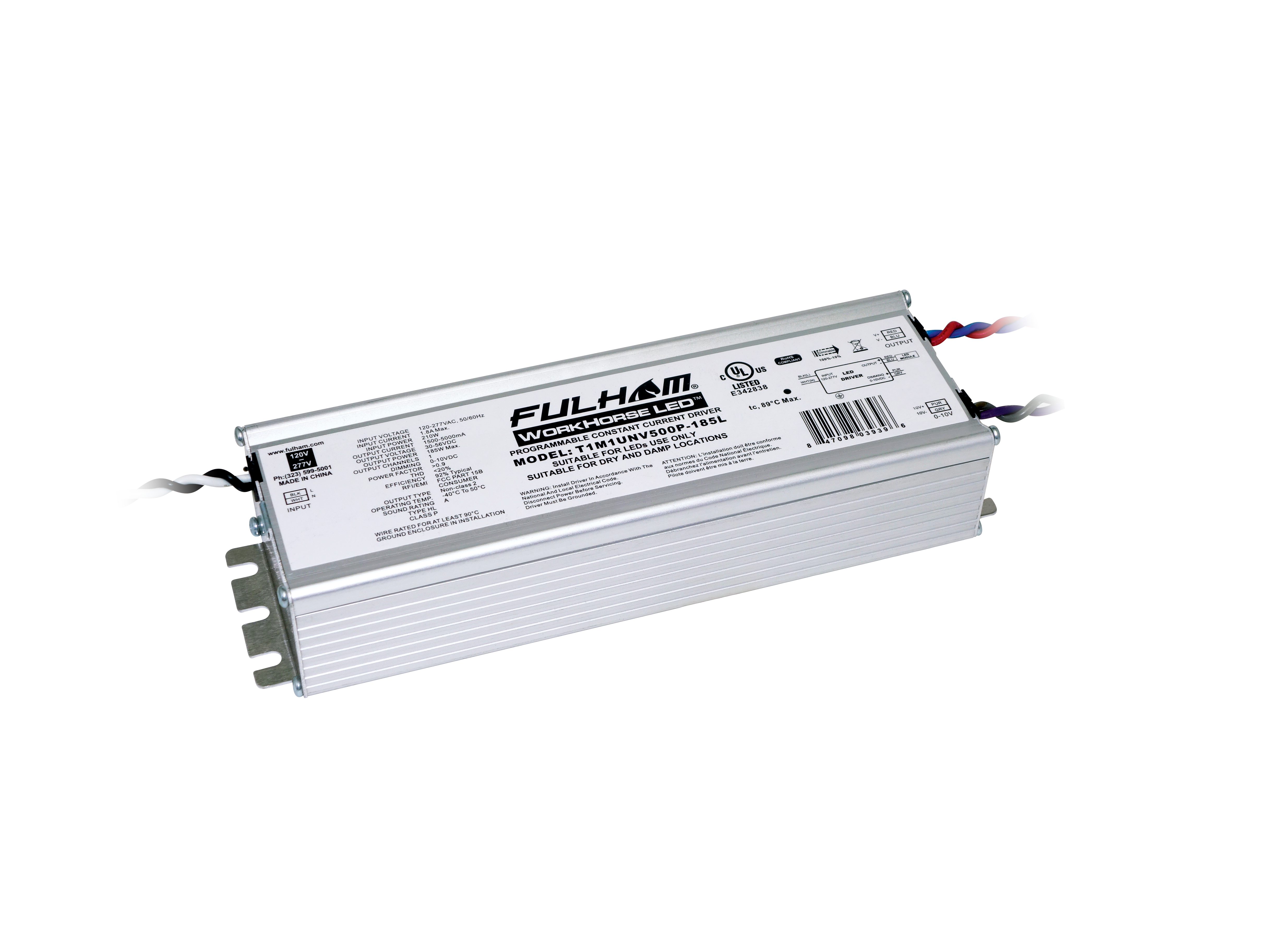 Product image for FUL T1M1UNV500P-185L WH LED XE 185W