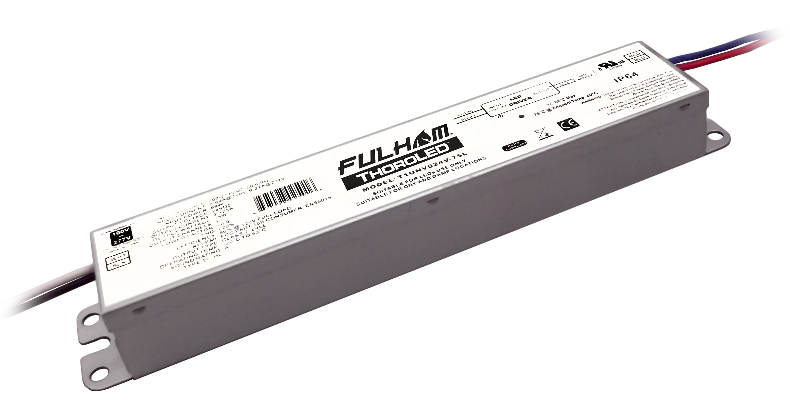 Product image for FUL T1UNV024V-75L 1-CH NON-DIM UNV