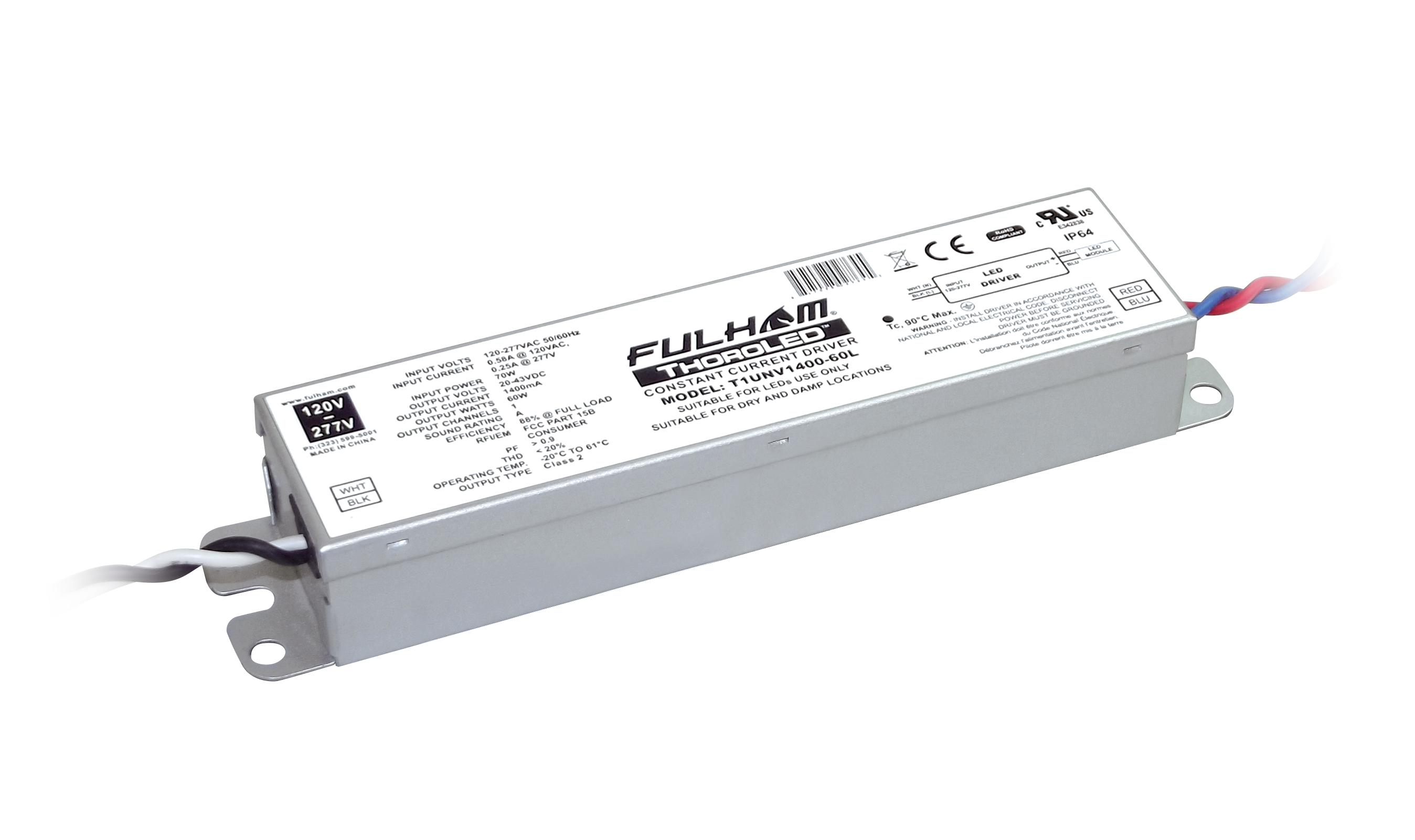 Product image for FUL T1UNV1400-60L 1 CH NON DIM UNV