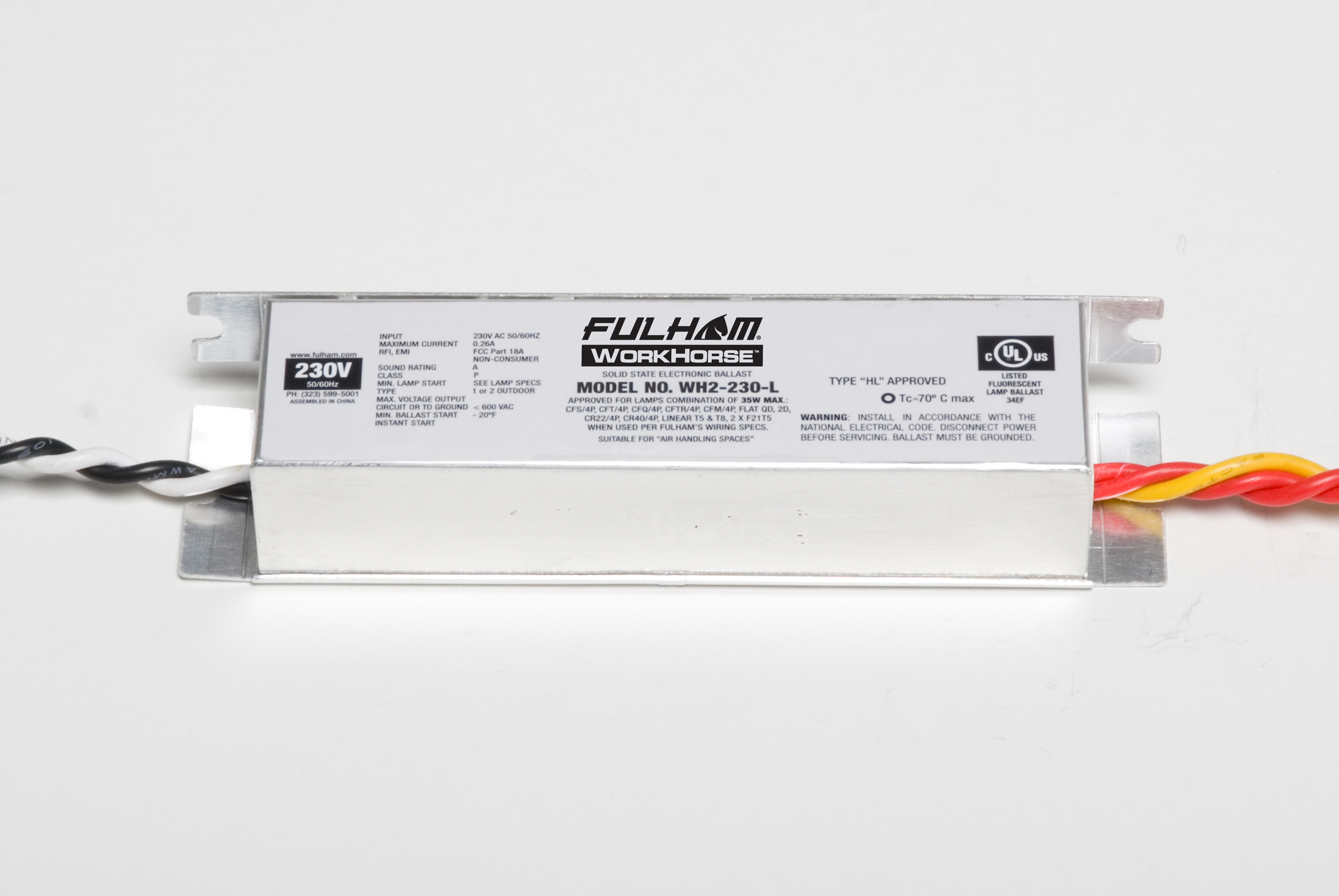 Product image for FUL WH2-230-L WH2,230V,LONG CASE