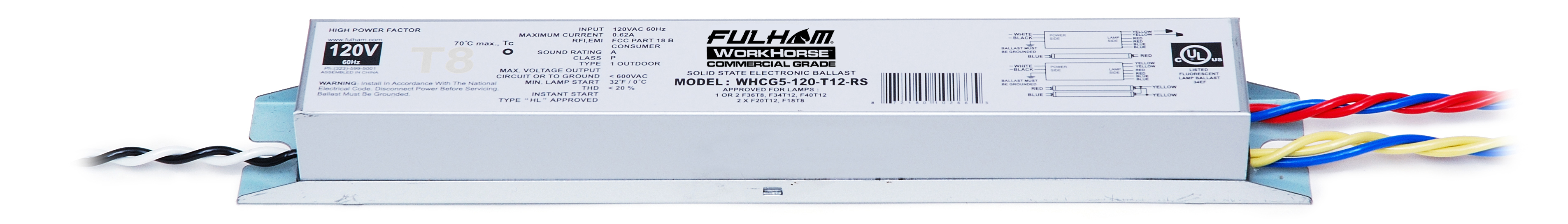 Product image for FUL WHCG5-120-T12RS WH T12 Comm Gra
