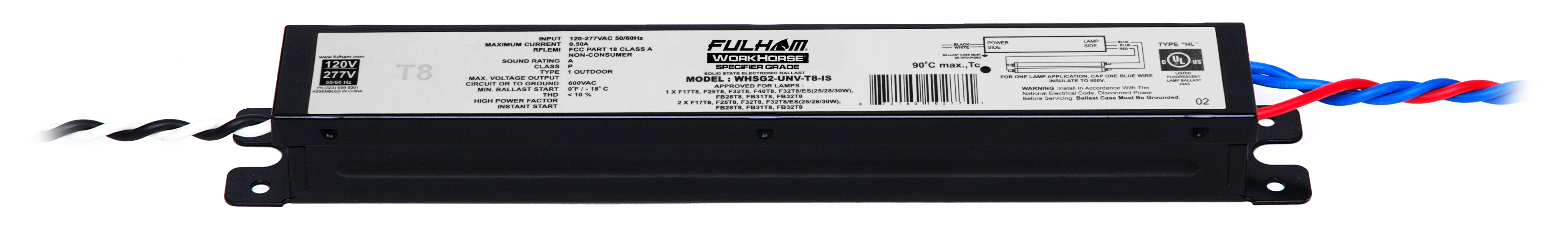 Product image for FUL WHSG2-UNV-T8-IS WH SG UNV IS <1