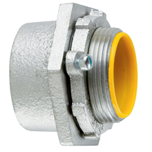 Product image for Crouse-Hinds Series MHUB2 HDG 3/4 Inch Hot Dip Galvanized Malleable Iron Conduit Hub