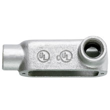 Product image for Crouse-Hinds LR250M 2-1/2" LR-Style Conduit Body, Form-5, Malleable Iron