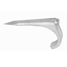 Product image for Crouse-Hinds NS2 Conduit Nailing Strap, 3/4" EMT | 1/2" Rigid/IMC, Zinc Plated Cast Steel