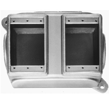 Product image for Crouse-Hinds FS063 Takes One 3 Gang Cover, Shallow Device, Iron Alloy, 3 Gang Box