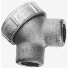 Product image for Crouse-Hinds Series SLB5 1-1/2 Inch Aluminum Type SLB Service Entrance Rigid Conduit Elbow