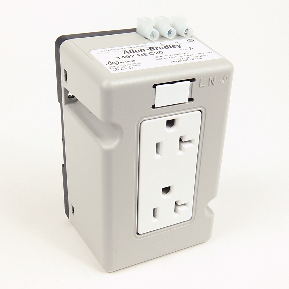 Leviton Din Rail Mounted Receptacles: Allen-Bradley 1492-REC15