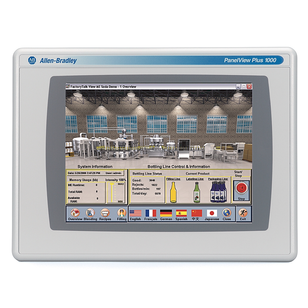 Product image for Allen-Bradley 2711PC-T10C4D8 Panelview Plus 6 Compact Graphic Terminal