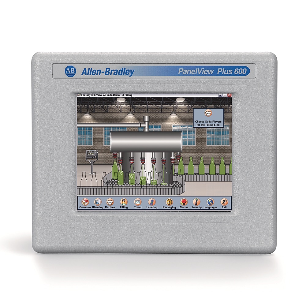 Product image for Allen-Bradley 2711PC-T6C20D8 Panelview Plus 6 600 Color Touch Terminal