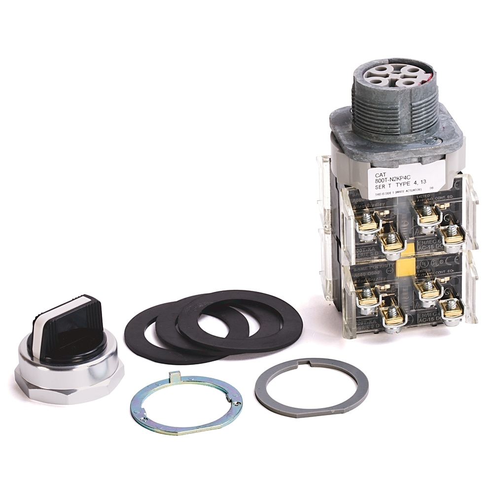 Product image for Allen-Bradley 800T-N2KP4C 30 mm Selector Switch