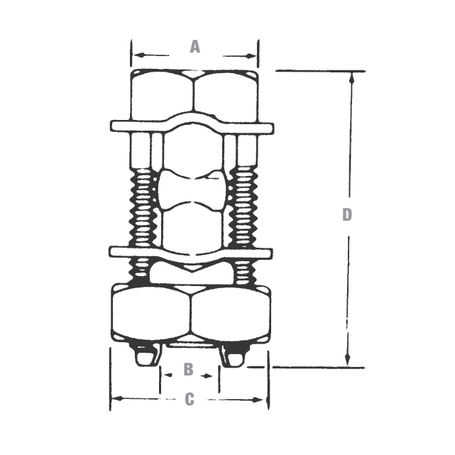 BLACKBURN 1AAW 1/0 AL SPLIT BOLT Gordon Electric Supply, Inc.