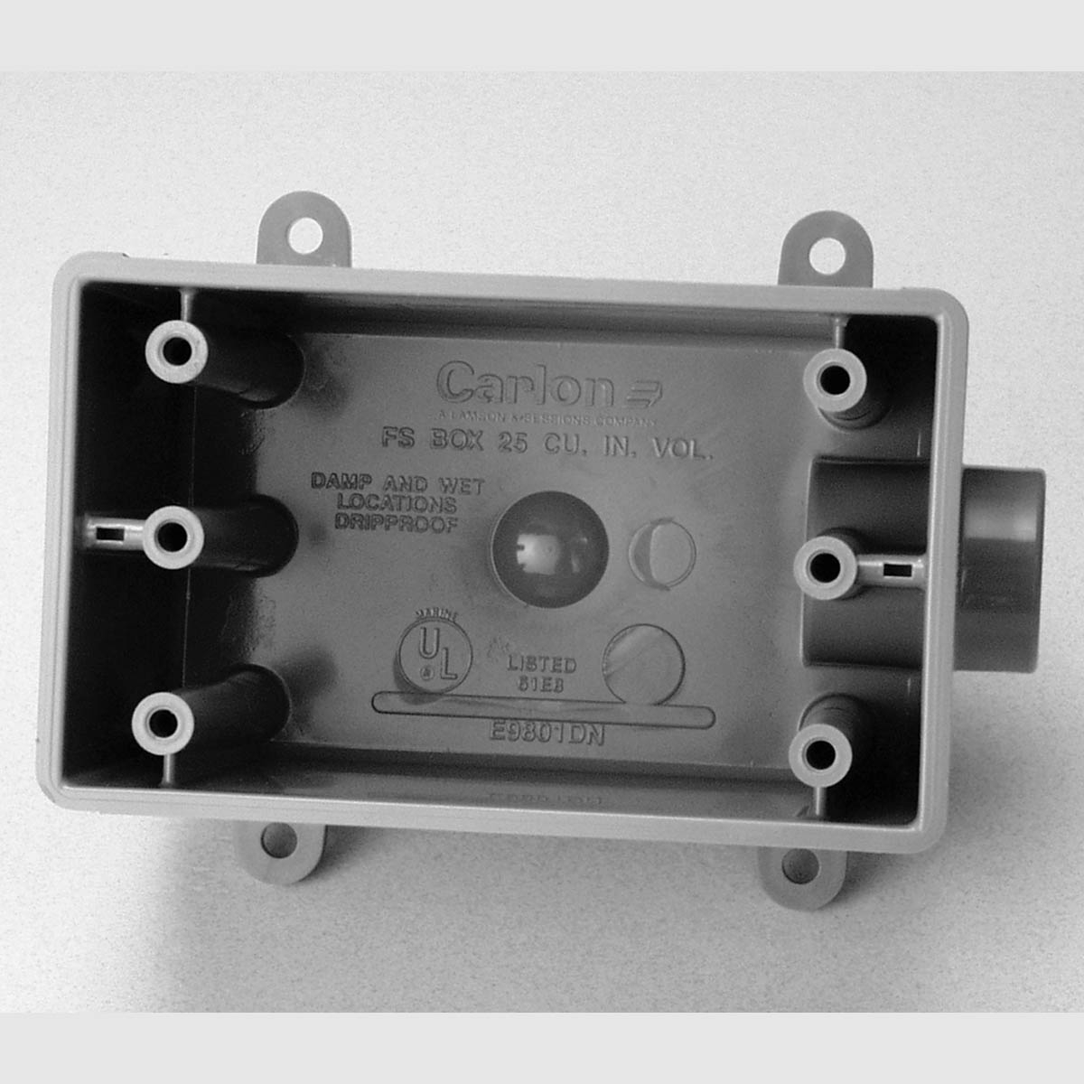 CARLON E9801 1G BLANK FS BOX W/MNT Gordon Electric Supply, Inc.