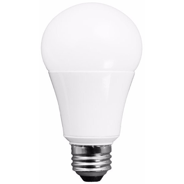 LED A-Lamp Series A19, 6W, 40W Equivalent, 2700K, 480LU, E26 Base, Non Dimmable, 15,000 Hours, Suitable for Damp Locations, Omni-Directional, White