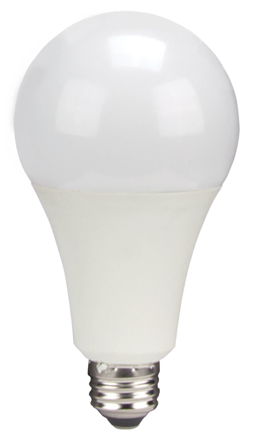 LED 120-277V Lamp A23, 18W, 125W Equivalent, 2700K, 2000LU, E26 Base, Non Dimmable, 25,000 Hours, Suitable for Damp Locations, Omni-Directional, Frost