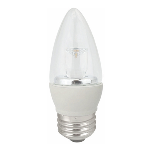 Elite LED Deco Lamp Dimmable Decorative Series B11, 5W, 40W Equivalent, 2700K, 350LU, E26 Base, Dimmable, 25,000 Hours, Suitable for Damp Locations, General Purpose, Clear