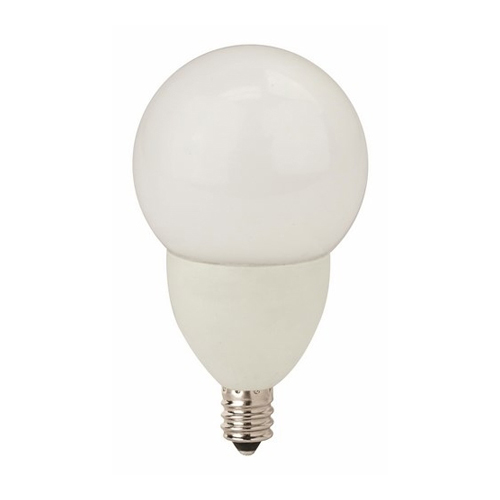 LED Dimmable Globe Lamp Candelabra G16, 3.5W, 25W Equivalent, 2700K, 280LU, E12 Base, Dimmable, 25,000 Hours, Suitable for Damp Locations, General Purpose, Frost