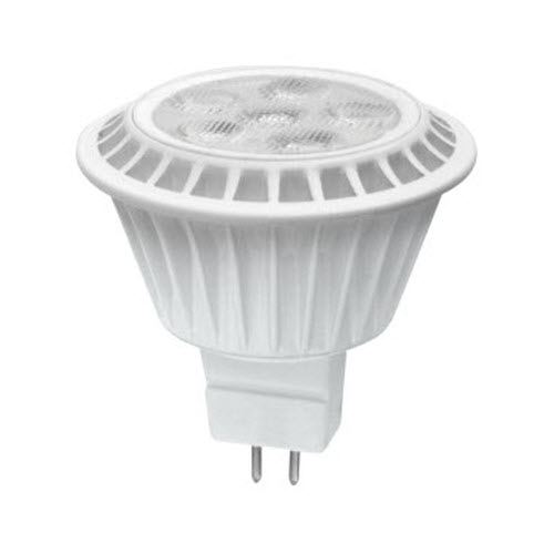 LED MR16 Lamp MR16, 6.5W, 50W Equivalent, 2700K, 425LU, GU5.3 Base, Dimmable, 25,000 Hours, Suitable for Damp Locations, 40 Degree Beam Angle, White