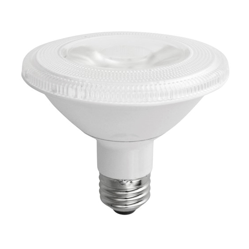 Elite LED PAR Lamp PAR30 Short Neck, 10W, 75W Equivalent, 3000K, 850LU, E26 Base, Dimmable, 25,000 Hours, Suitable for Damp Locations, 25 Degree Narrow Flood, White